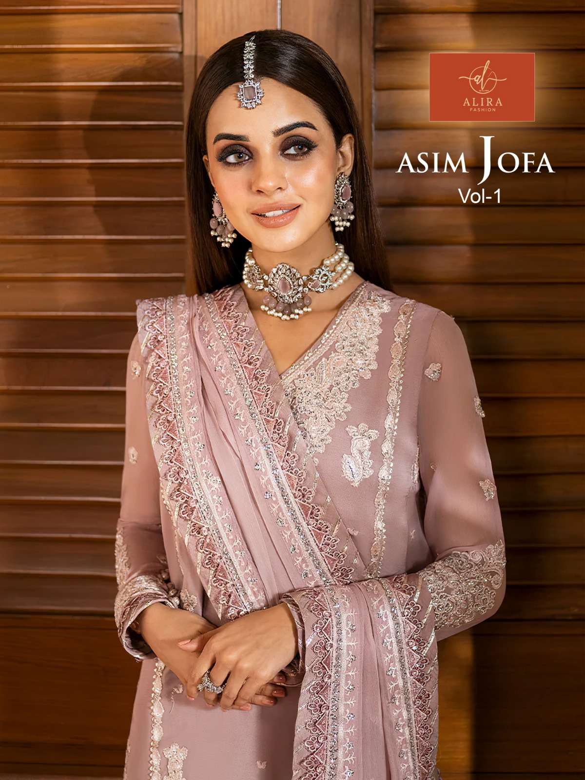 Asim Jofa Vol-1 By Alira 04 To 06 Series Beautiful Pakistani Suits Colorful Stylish Fancy Casual Wear & Ethnic Wear Faux Georgette Embroidered Dresses At Wholesale Price