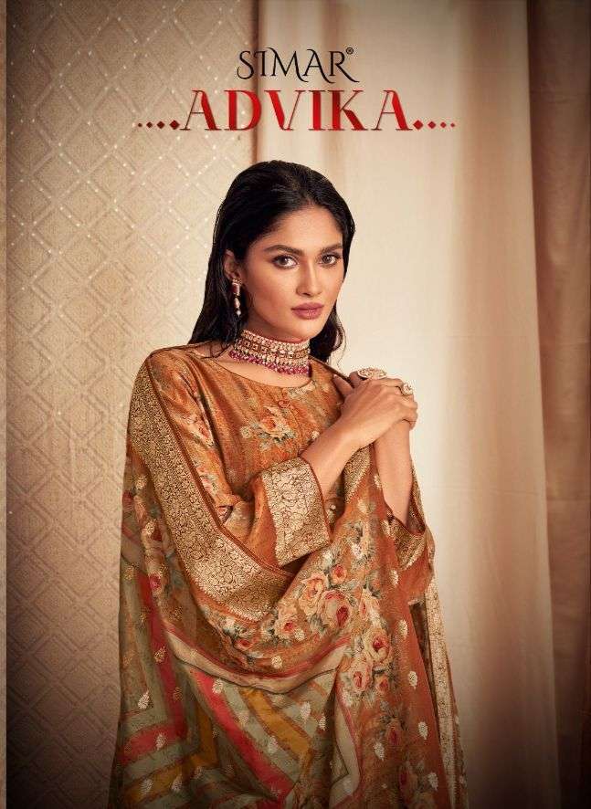 Advika By Glossy 9000 To 9007 Series Designer Festive Suits Beautiful Fancy Colorful Stylish Party Wear & Occasional Wear Viscose Organza Jacquard Dresses At Wholesale Price
