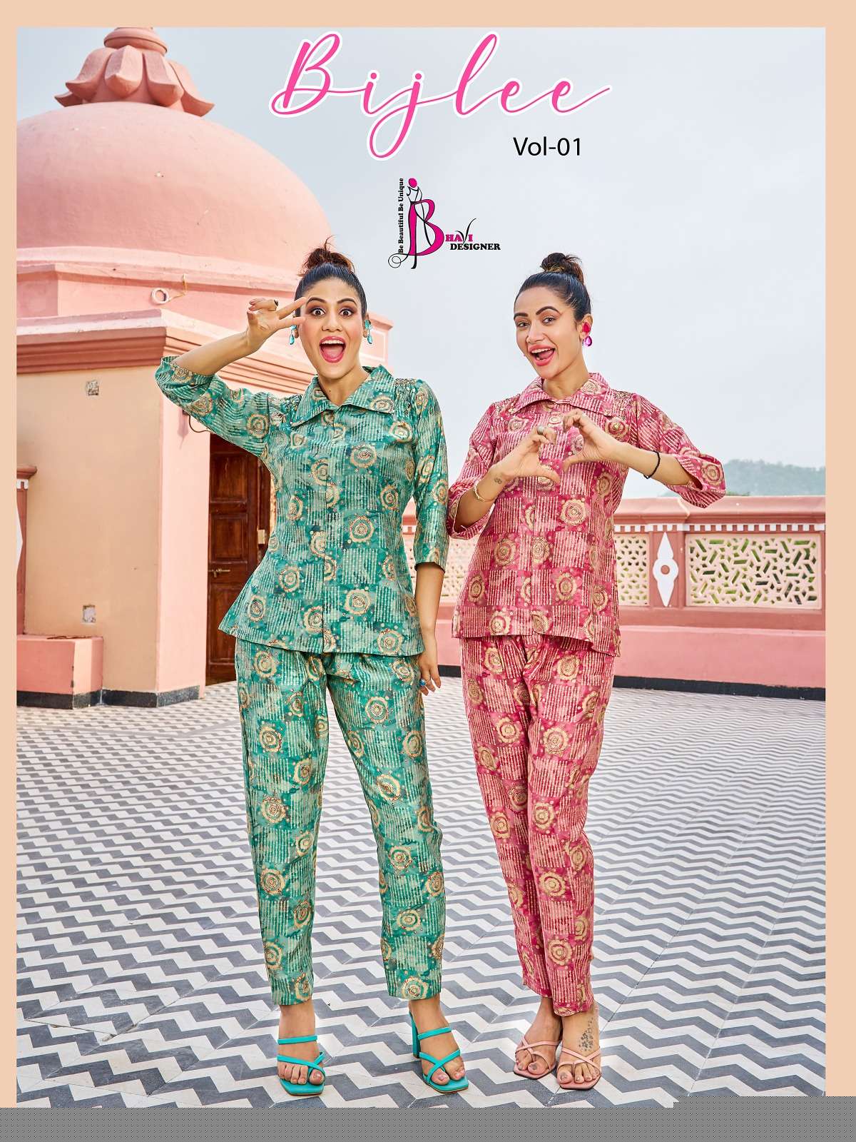 Bijlee Vol-1 By Bhavi Designer 1001 To 1004 Series Designer Stylish Fancy Colorful Beautiful Party Wear & Ethnic Wear Collection Modal Silk Co-Ord At Wholesale Price
