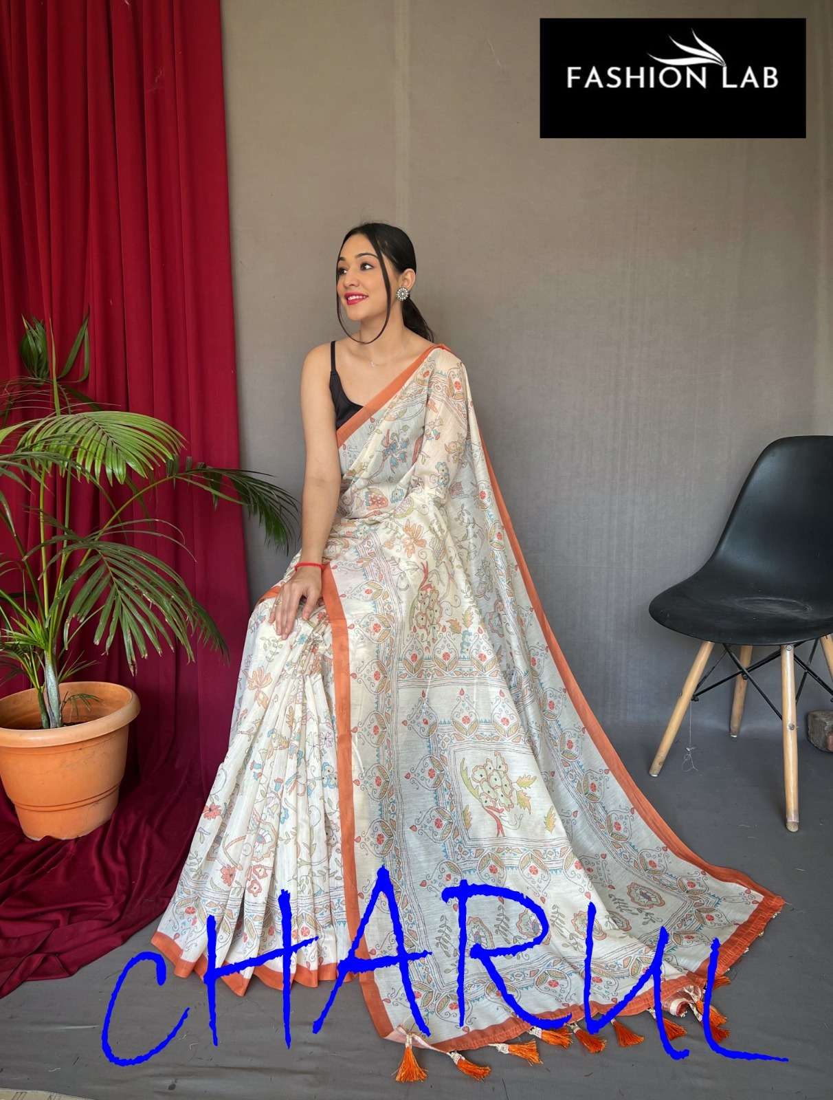 Charul By Fashion Lab 7071 To 7076 Series Indian Traditional Wear Collection Beautiful Stylish Fancy Colorful Party Wear & Occasional Wear Pure Cotton Sarees At Wholesale Price
