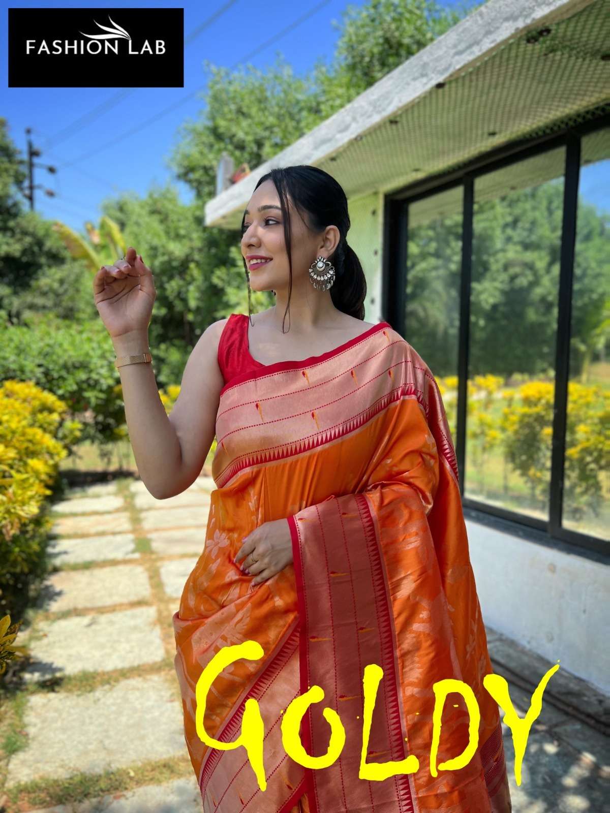 Goldy By Fashion Lab 4511 To 4521 Series Indian Traditional Wear Collection Beautiful Stylish Fancy Colorful Party Wear & Occasional Wear Soft Silk Sarees At Wholesale Price
