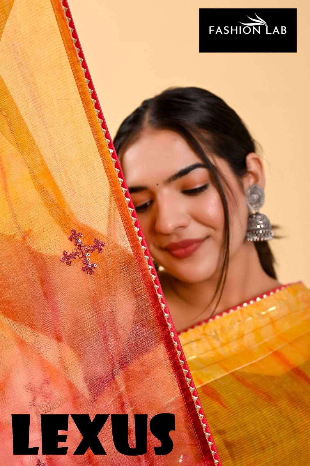 Lexus By Fashion Lab 401 To 406 Series Indian Traditional Beautiful Stylish Designer Banarasi Silk Jacquard Embroidered Party Wear Cotton Sarees At Wholesale Price
