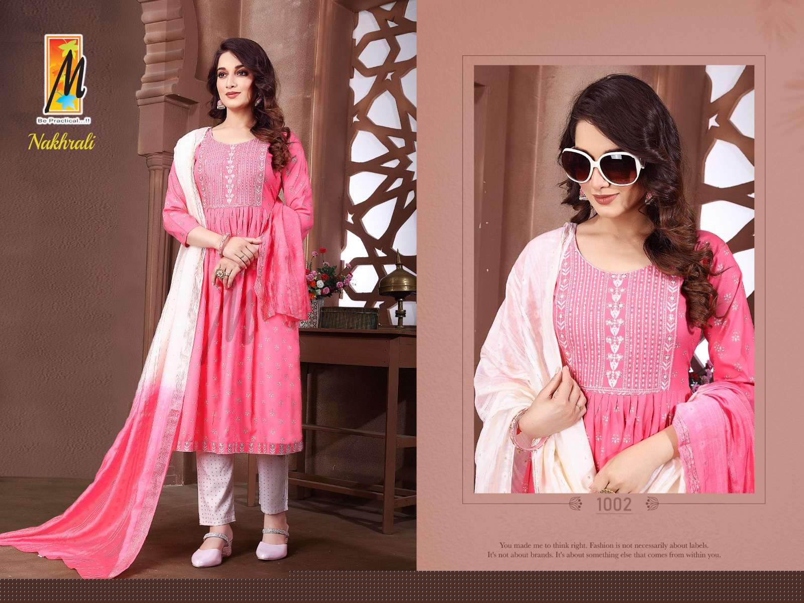 Nakhrali By Master 1001 To 1008 Series Beautiful Suits Colorful Stylish Fancy Casual Wear & Ethnic Wear Rayon With Work Dresses At Wholesale Price