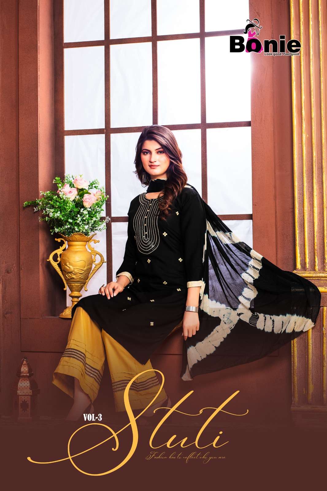 Stuti Vol-3 By Bonie 301 To 308 Series Designer Festive Suits Beautiful Fancy Stylish Colorful Party Wear & Occasional Wear Heavy Rayon Dresses At Wholesale Price