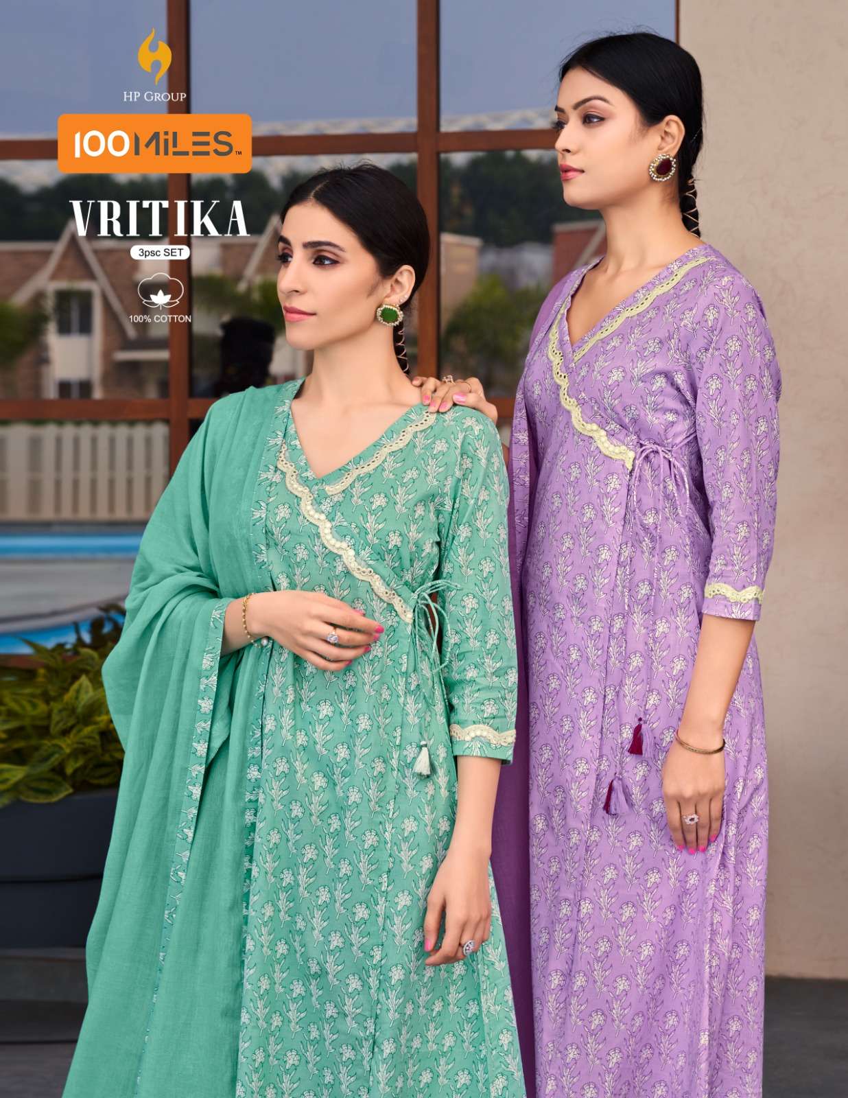Vritika By 100 Miles 01 To 04 Series Designer Festive Suits Beautiful Fancy Stylish Colorful Party Wear & Occasional Wear Pure Cotton Dresses At Wholesale Price
