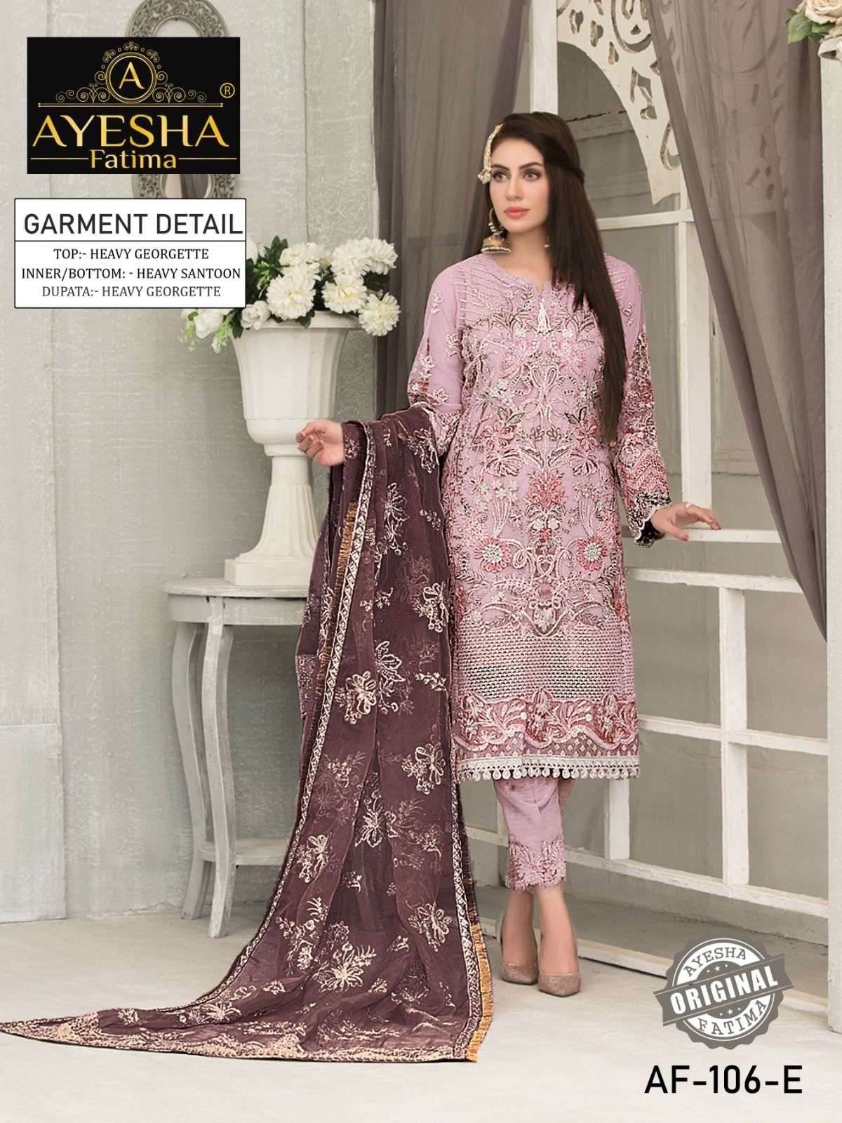 Af-106 Colours By Ayesha Fatima 106-D To 106-G Series Beautiful Pakistani Suits Colorful Stylish Fancy Casual Wear & Ethnic Wear Heavy Georgette Dresses At Wholesale Price