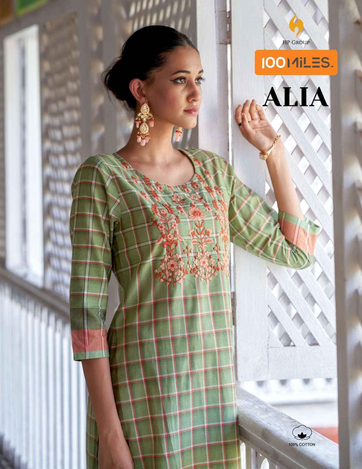 Alia By 100 Miles 01 To 04 Series Designer Stylish Fancy Colorful Beautiful Party Wear & Ethnic Wear Collection Pure Cotton Embroidered Kurtis At Wholesale Price