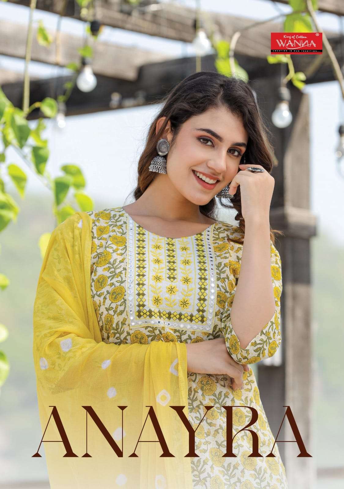 Anayra By Wanna 101 To 106 Series Beautiful Stylish Festive Suits Fancy Colorful Casual Wear & Ethnic Wear & Ready To Wear Cambric Cotton With Work Dresses At Wholesale Price