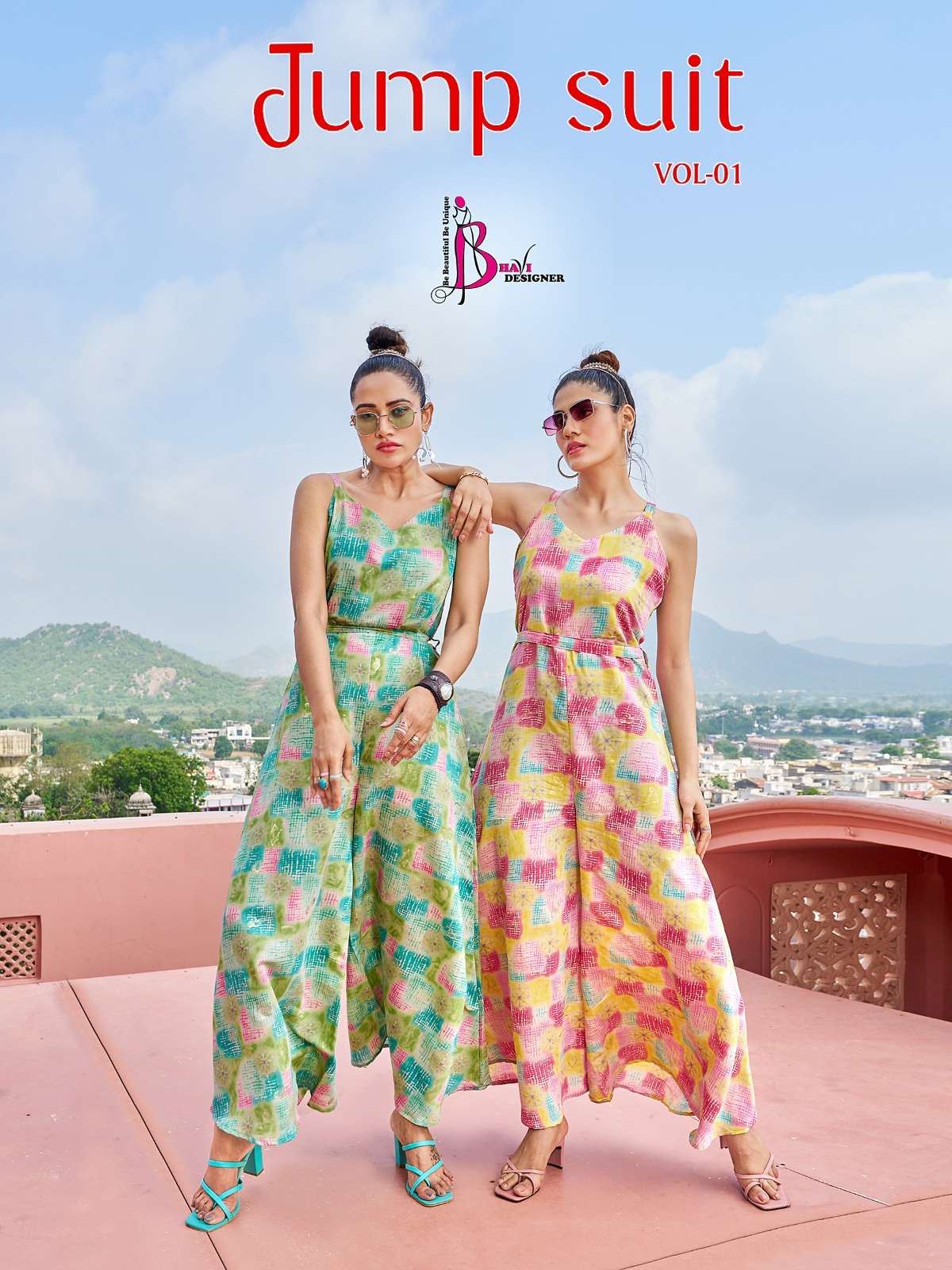 Jump Suit Vol-1 By Bhavi Designer 1001 To 1004 Series Designer Stylish Fancy Colorful Beautiful Party Wear & Ethnic Wear Collection Modal Silk Jumpsuit At Wholesale Price