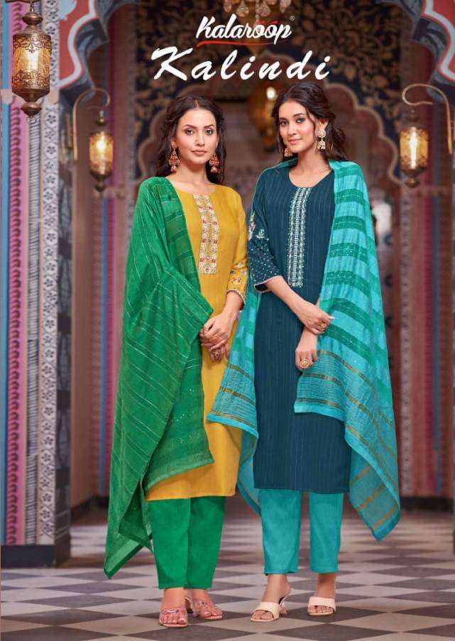 Kalindi By Kalaroop 13800 To 13805 Series Beautiful Stylish Festive Suits Fancy Colorful Casual Wear & Ethnic Wear & Ready To Wear Rayon Embroidered Dresses At Wholesale Price