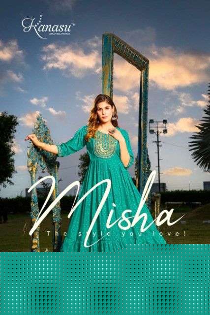 Misha By Kanasu 101 To 108 Series Designer Stylish Fancy Colorful Beautiful Party Wear & Ethnic Wear Collection Heavy Rayon Slub Kurtis At Wholesale Price