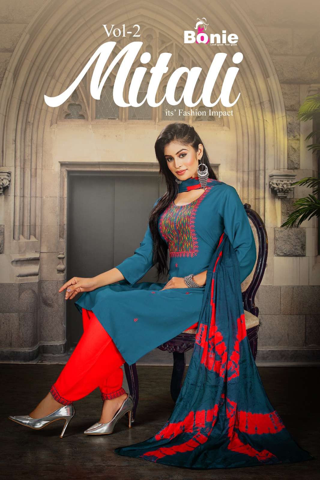 Mitali Vol-2 By Bonie 1001 To 1006 Series Beautiful Festive Suits Stylish Fancy Colorful Casual Wear & Ethnic Wear Heavy Rayon Dresses At Wholesale Price