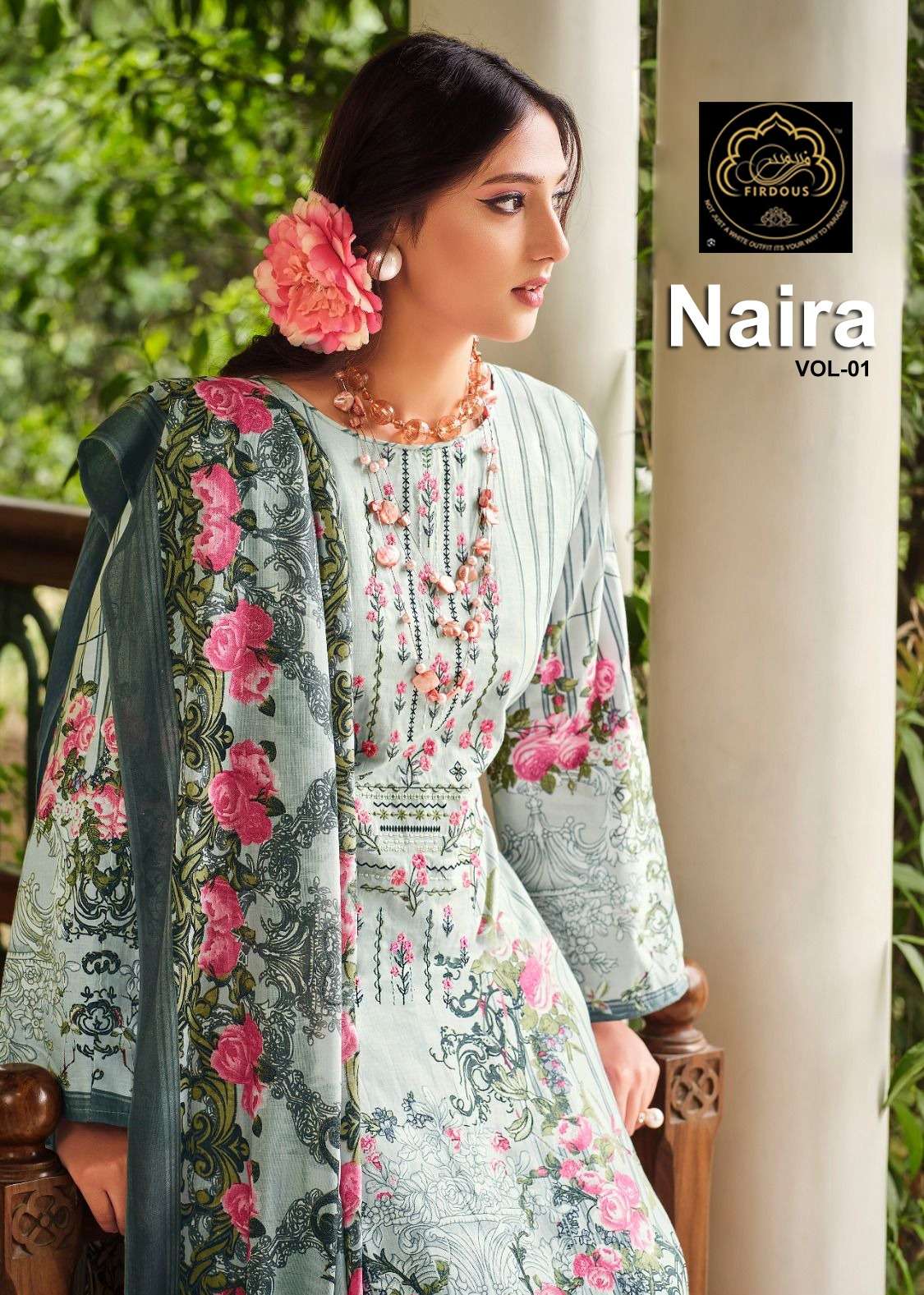 Naira Vol-1 By Firdous 1001 To 1010 Series Beautiful Suits Colorful Stylish Fancy Casual Wear & Ethnic Wear Pure Cotton Print Dresses At Wholesale Price