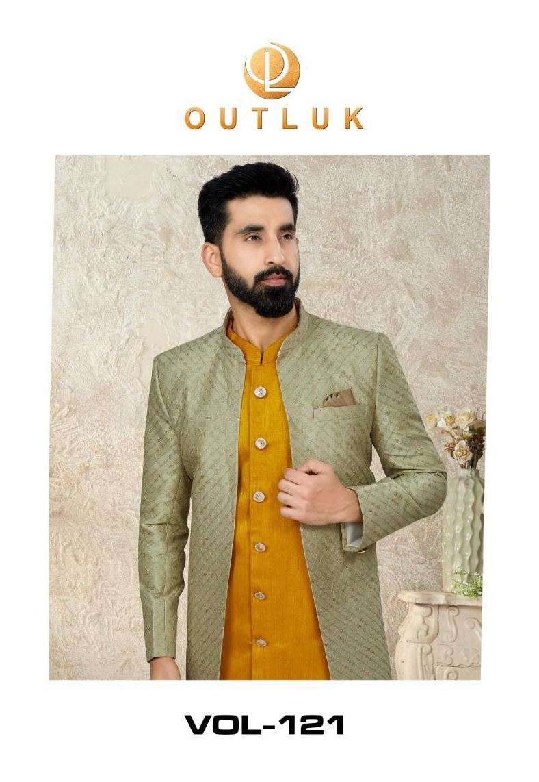 Outluk Vol-121 By Fashid Wholesale 121001 To 121015 Series Beautiful Colorful Stylish Fancy Casual Wear & Ethnic Wear & Ready To Wear Art Silk Kurtas With Pajamas At Wholesale Price