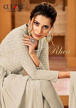 Rhea By Gulzar 2021 To 2024 Series Beautiful Festive Suits Stylish Fancy Colorful Party Wear & Occasional Wear Georgette Embroidery Dresses At Wholesale Price