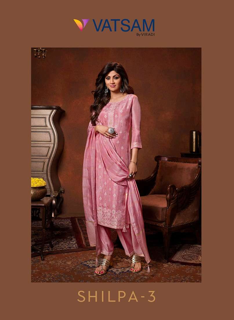Shilpa Vol-3 By Vatsam 511 To 514 Series Beautiful Summer Collection Suits Stylish Fancy Colorful Casual Wear & Ethnic Wear Pure Viscose Dola Jacquard Dresses At Wholesale Price