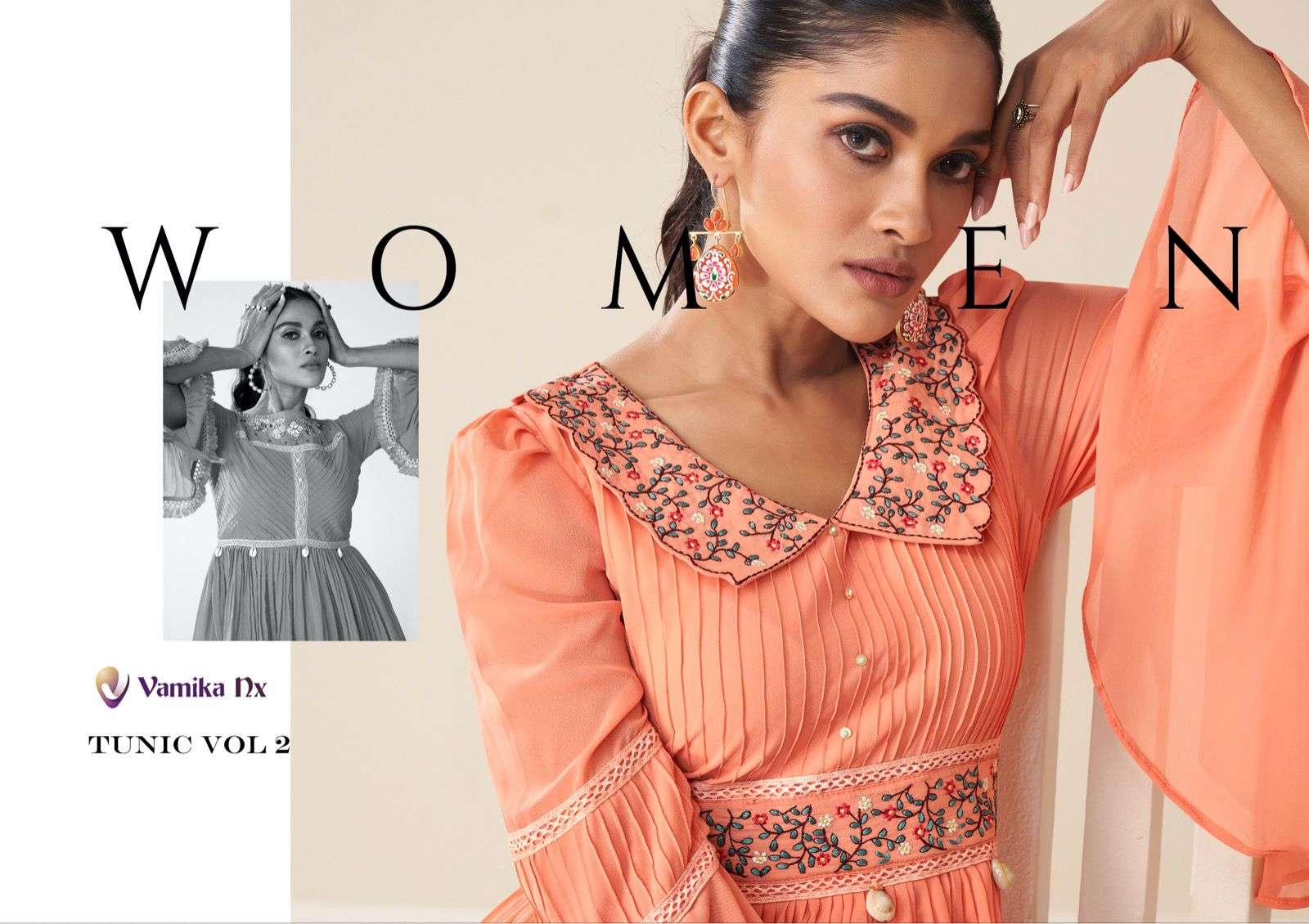 Tunic Vol-2 By Vamika 2207 To 2212 Series Designer Stylish Fancy Colorful Beautiful Party Wear & Ethnic Wear Collection Faux Georgette Tops At Wholesale Price