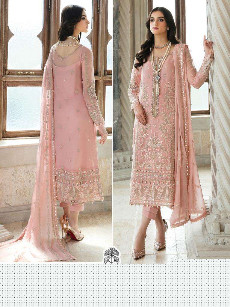 Zaha-10143 By Zaha Designer Pakistani Suits Beautiful Stylish Fancy Colorful Party Wear & Occasional Wear Faux Georgette Embroidered Dresses At Wholesale Price