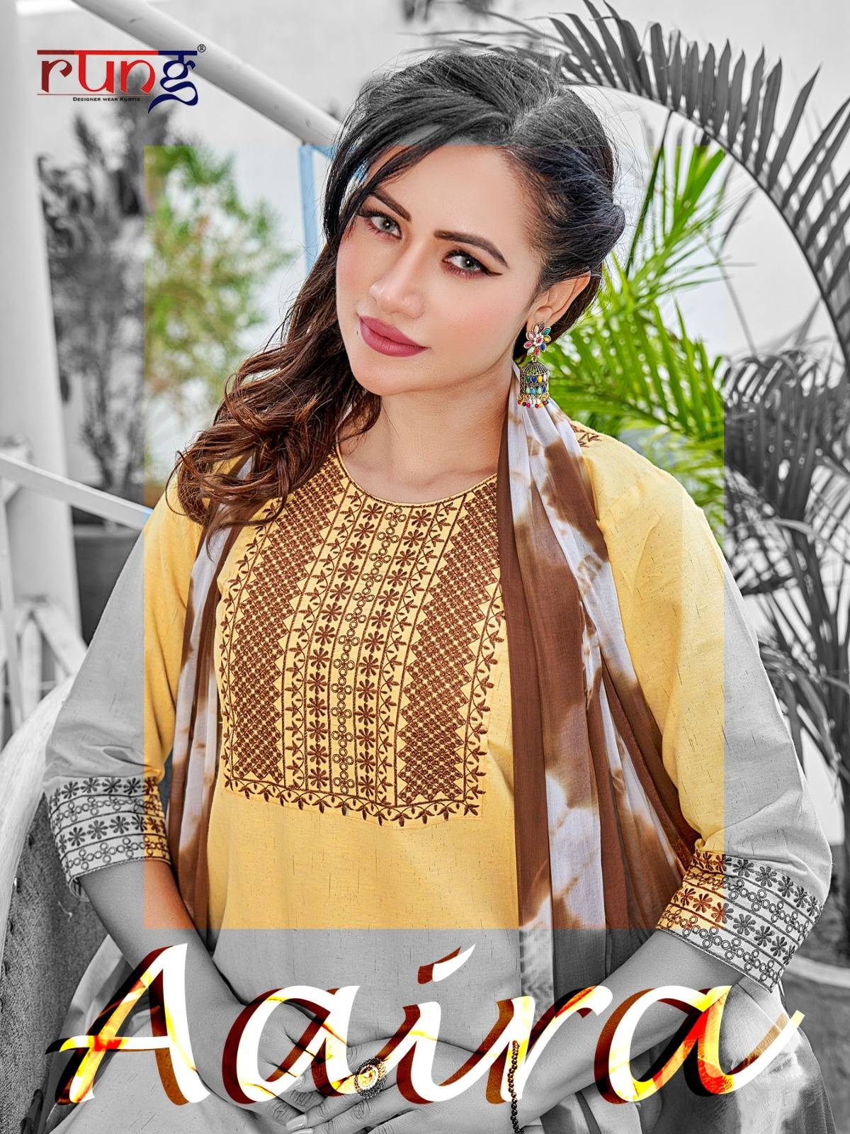 Aaira By Rung 1001 To 1006 Series Beautiful Stylish Suits Fancy Colorful Casual Wear & Ethnic Wear & Ready To Wear Cotton Embroidered Dresses At Wholesale Price