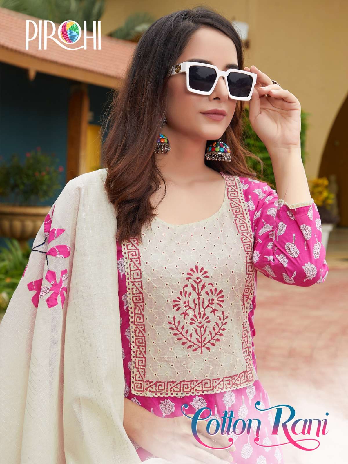 Cotton Rani By Pirohi 1001 To 1004 Series Beautiful Suits Colorful Stylish Fancy Casual Wear & Ethnic Wear Cotton Embroidery Dresses At Wholesale Price