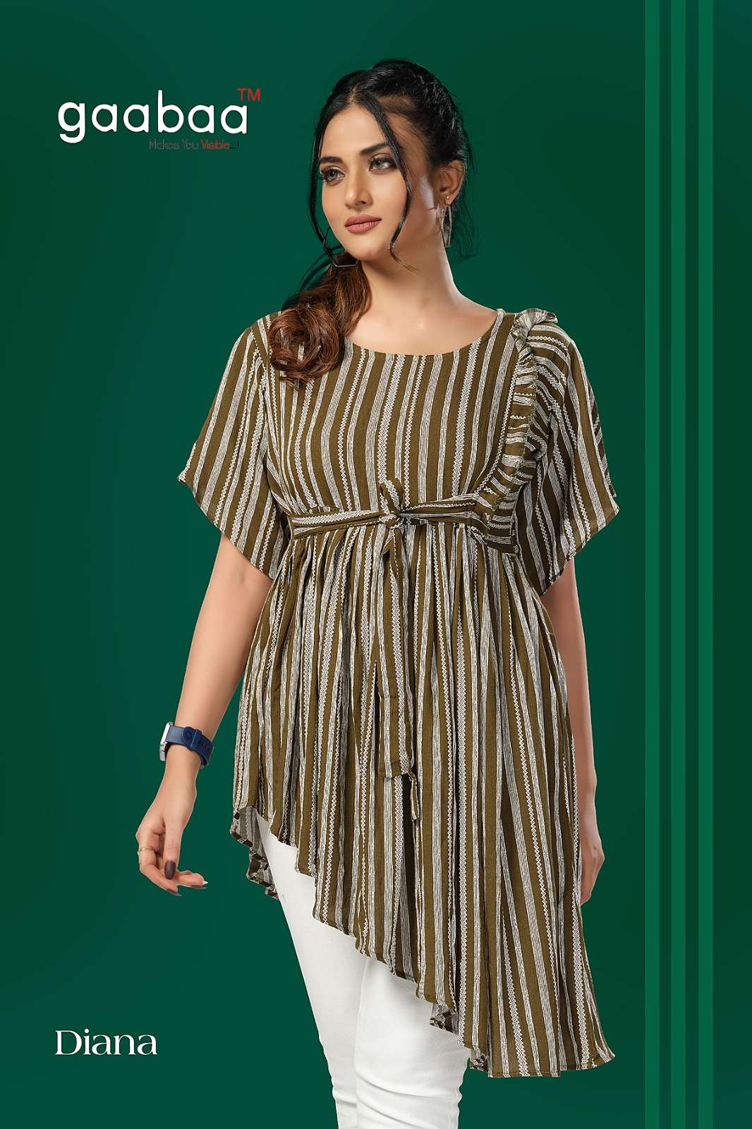 Diana By Gaabaa 01 To 03 Series Beautiful Stylish Fancy Colorful Casual Wear & Ethnic Wear Heavy Rayon Tops At Wholesale Price