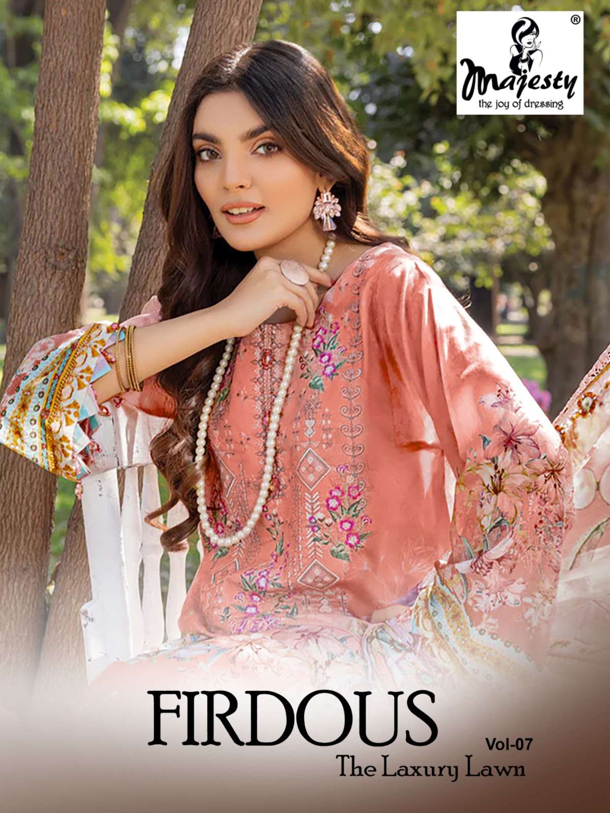 Firdous Vol-7 By Majesty 1001 To 1008 Series Pakistani Suits Beautiful Fancy Colorful Stylish Party Wear & Occasional Wear Jam Cotton With Embroidery Dresses At Wholesale Price