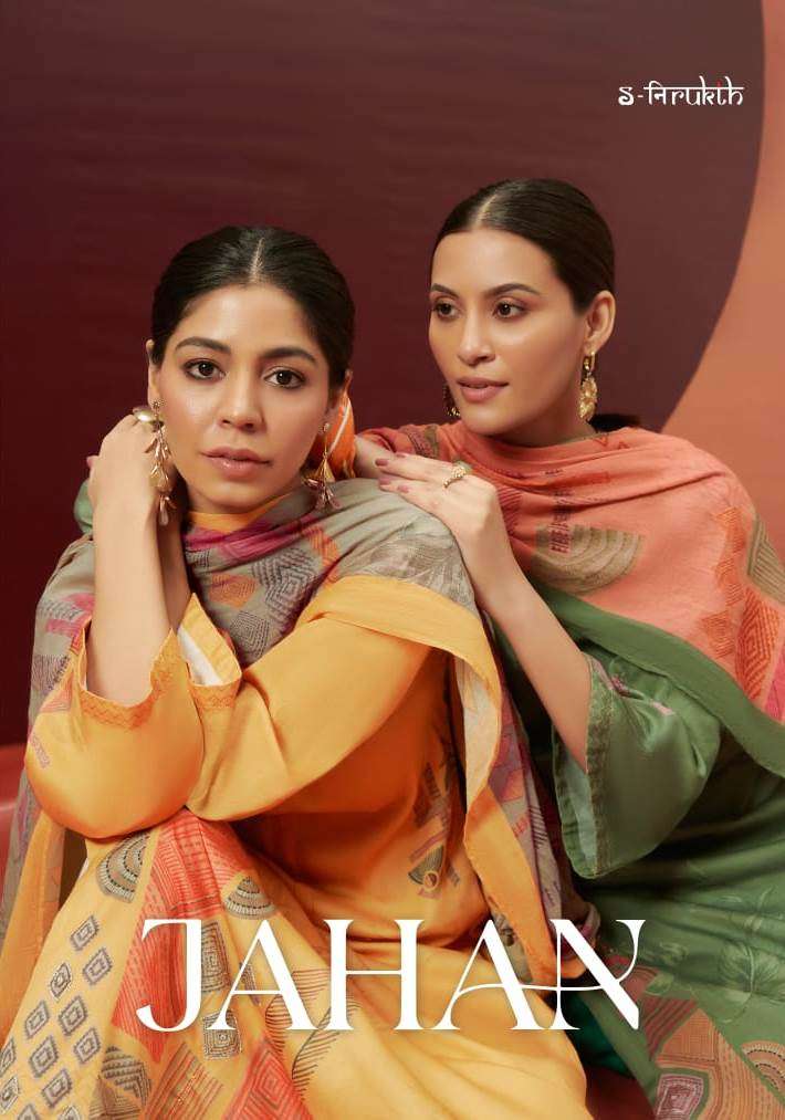 Jahan By S-Nirukth Beautiful Stylish Suits Fancy Colorful Casual Wear & Ethnic Wear & Ready To Wear Cotton Satin Embroidered Dresses At Wholesale Price