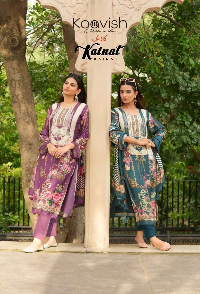 Kainat By Kaavish 1 To 4 Series Beautiful Festive Suits Colorful Stylish Fancy Casual Wear & Ethnic Wear Pure Viscose Muslin Print Dresses At Wholesale Price