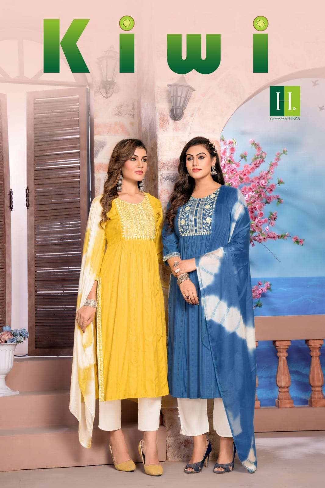 Kiwi By Hirwa 101 To 106 Series Beautiful Festive Suits Colorful Stylish Fancy Casual Wear & Ethnic Wear Viscose Rayon Dresses At Wholesale Price
