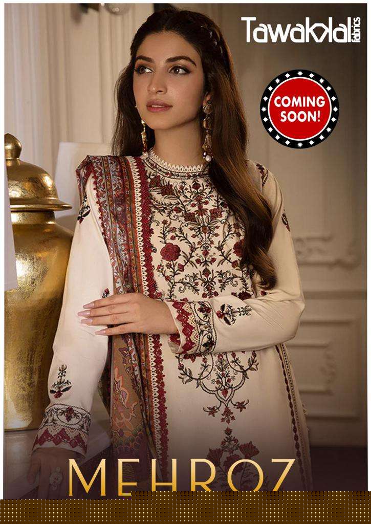 Mehroz Vol-3 By Tawakkal Fab 21 To 30 Series Beautiful Festive Suits Colorful Stylish Fancy Casual Wear & Ethnic Wear Cotton Print Dresses At Wholesale Price