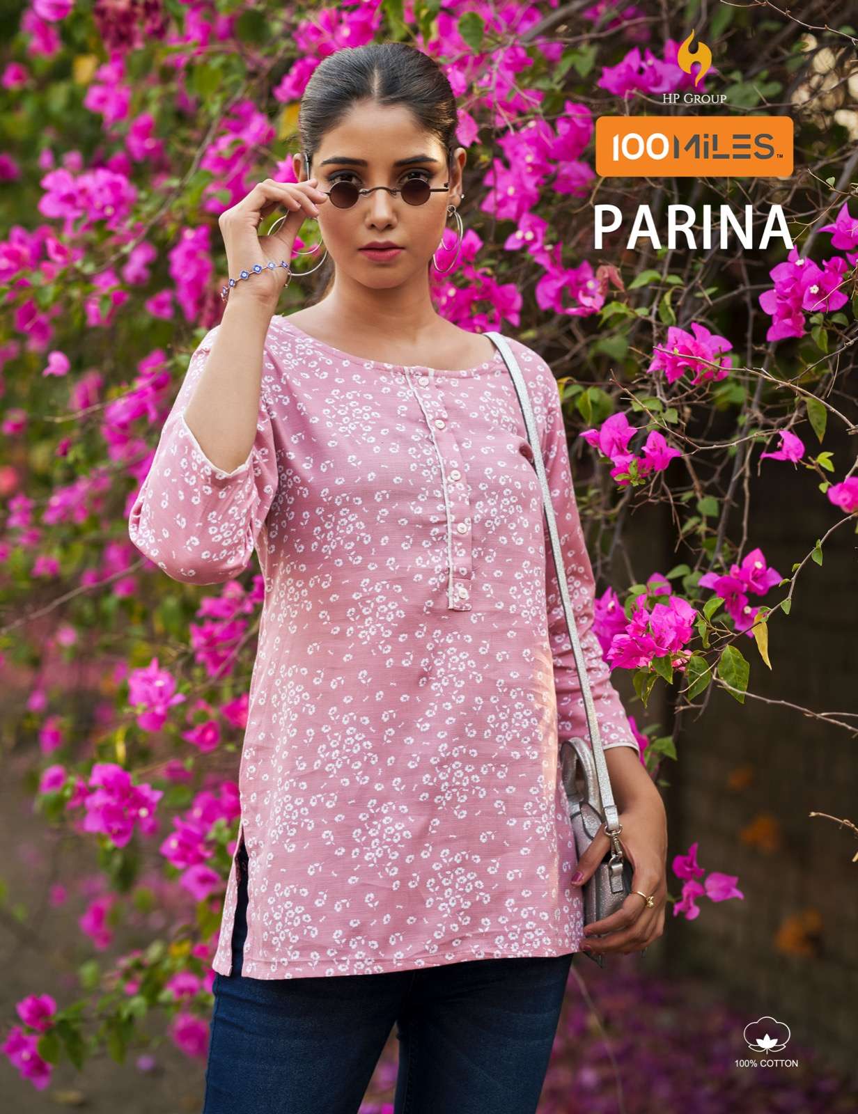 Parina By 100 Miles 01 To 04 Series Beautiful Stylish Fancy Colorful Casual Wear & Ethnic Wear Pure Cotton Print Tops At Wholesale Price
