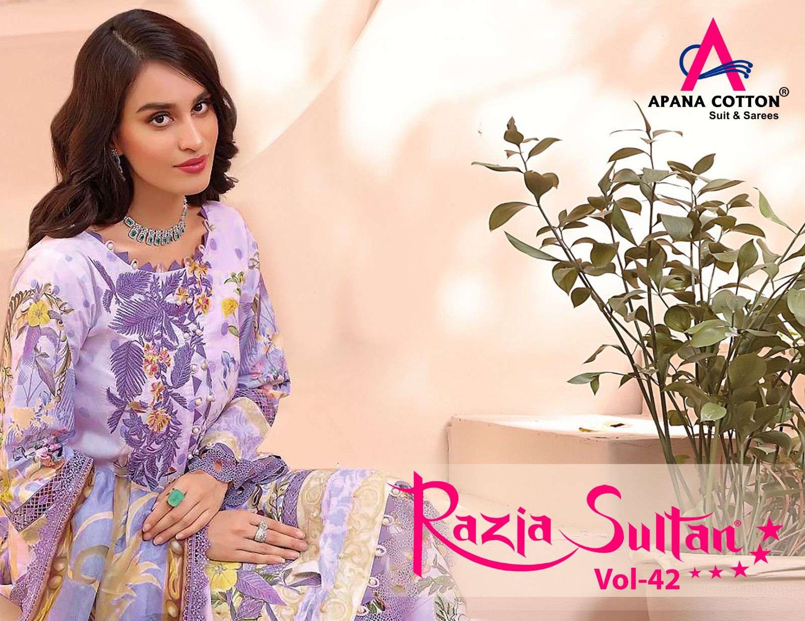 Razia Sultan Vol-42 By Apana Cotton 42001 To 42010 Series Beautiful Festive Suits Colorful Stylish Fancy Casual Wear & Ethnic Wear Pure Cotton Print Dresses At Wholesale Price