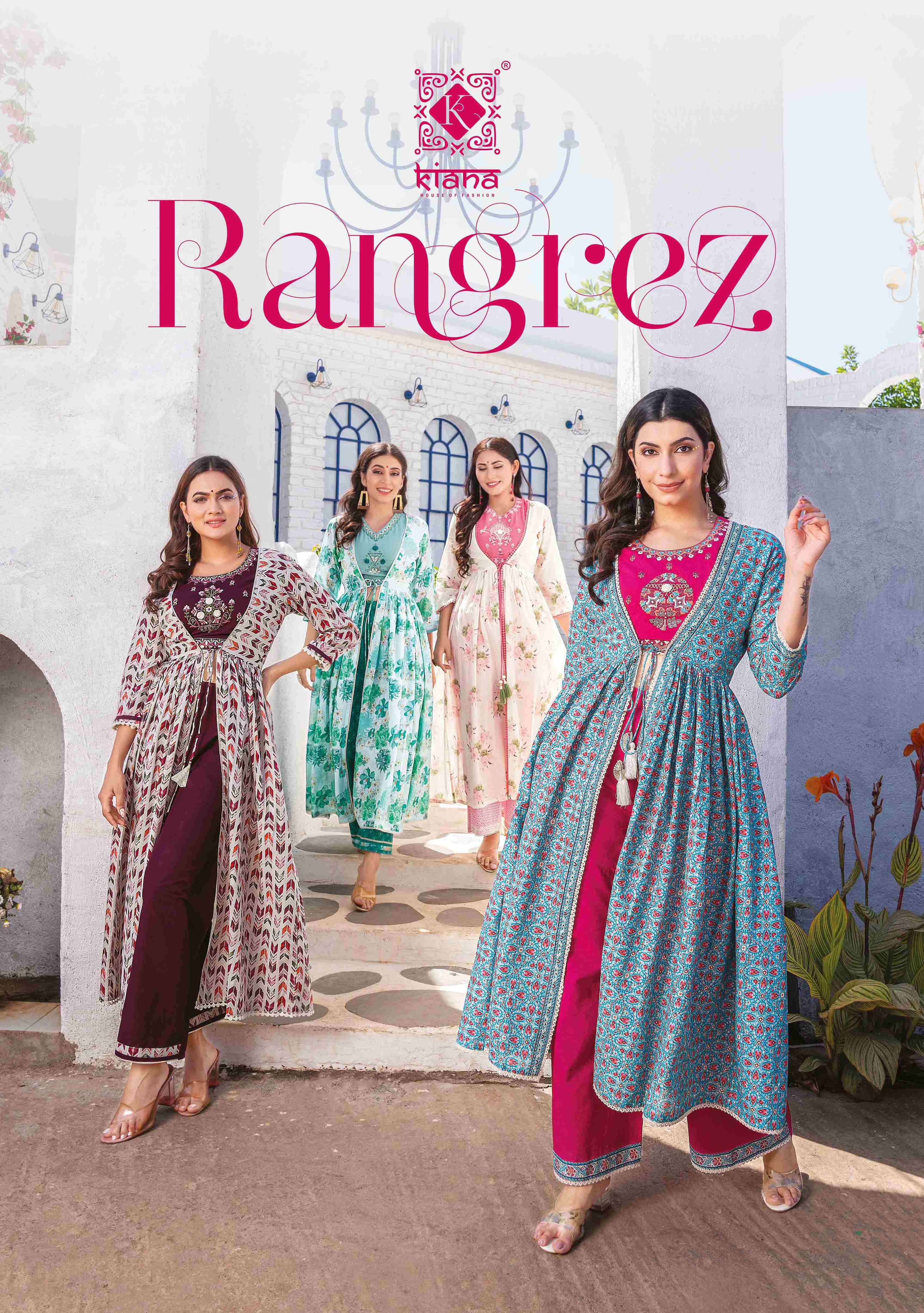 Rangrez By Kiana 101 To 106 Series Designer Stylish Fancy Colorful Beautiful Party Wear & Ethnic Wear Collection Pure Cotton Tops With Bottom At Wholesale Price