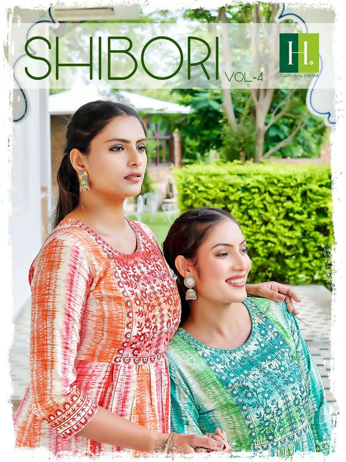 Shibori Vol-4 By Hirwa 1001 To 1008 Series Designer Stylish Fancy Colorful Beautiful Party Wear & Ethnic Wear Collection Rayon Foil Kurtis At Wholesale Price