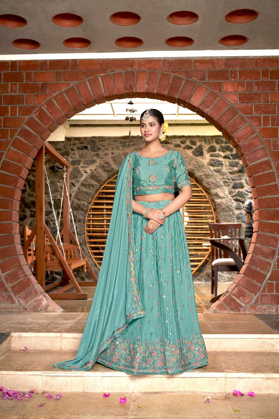 Saheli By Zeeya 16001 To 16004 Series Festive Wear Collection Beautiful Stylish Colorful Fancy Party Wear & Occasional Wear Chinnon Lehengas At Wholesale Price