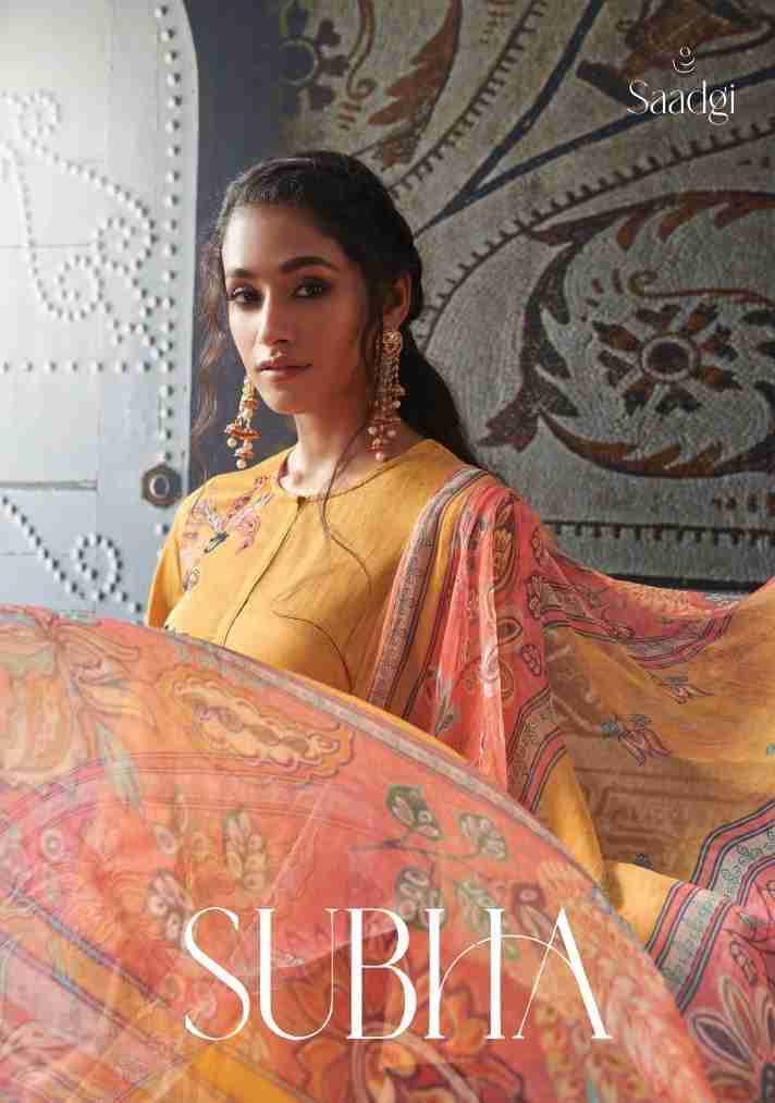 Subha By Saadgi Beautiful Stylish Festive Suits Fancy Colorful Casual Wear & Ethnic Wear & Ready To Wear Pure Jam Satin Digital Print Dresses At Wholesale Price