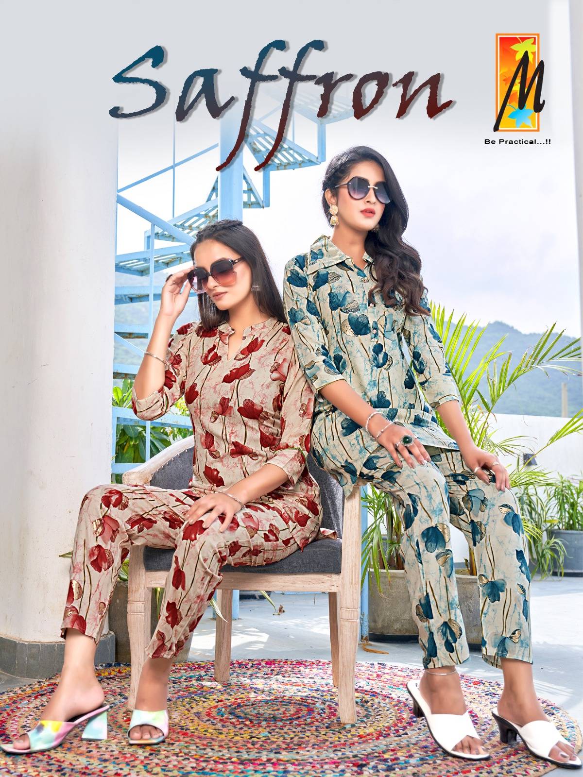 Saffron By Master 1001 To 1007 Designer Stylish Fancy Colorful Beautiful Party Wear & Ethnic Wear Collection Heavy Rayon Foil Tops With Bottom At Wholesale Price