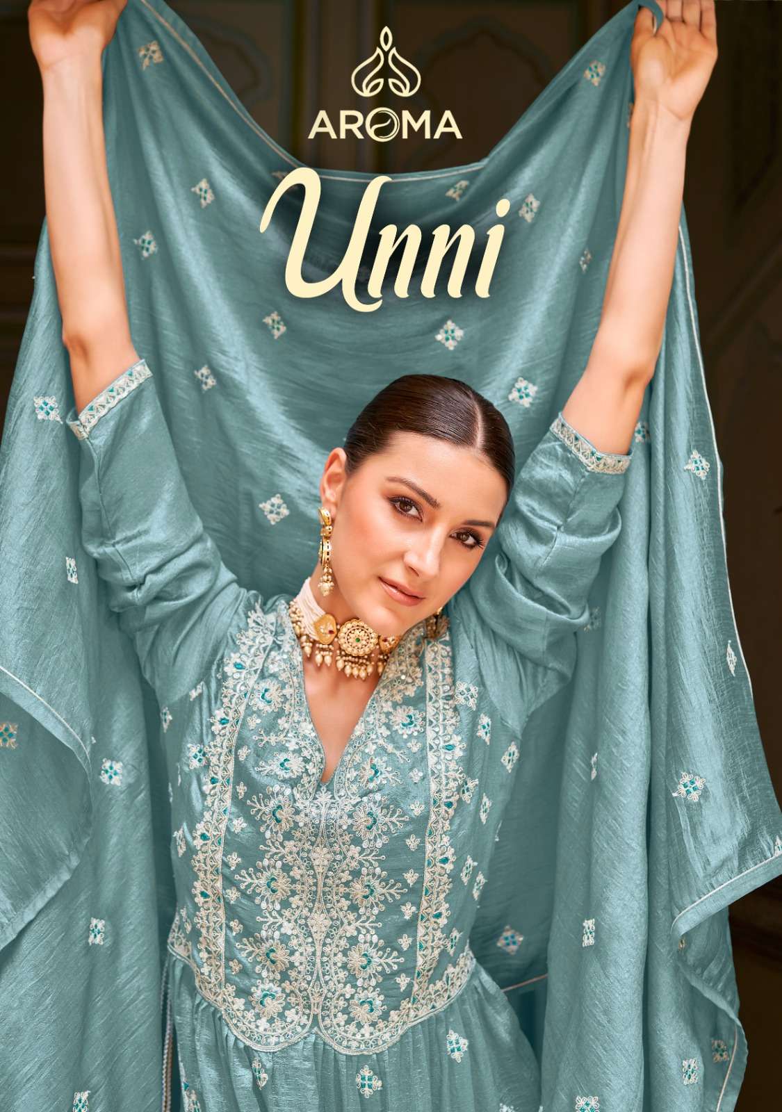 Unni By Aroma 1051 To 1054 Series Beautiful Festive Suits Stylish Fancy Colorful Party Wear & Occasional Wear Premium Silk With Embroidery Dresses At Wholesale Price