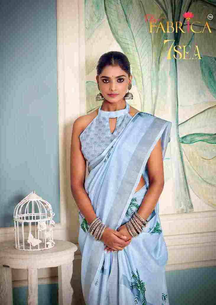 7Sea By The Fabrica 41001 To 41010 Series Indian Traditional Wear Collection Beautiful Stylish Fancy Colorful Party Wear & Occasional Wear Soft Cotton Sarees At Wholesale Price