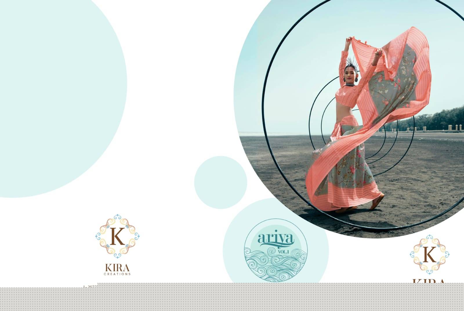Ariya Vol-1 By Kira 3201 To 3209 Series Indian Traditional Wear Collection Beautiful Stylish Fancy Colorful Party Wear & Occasional Wear Linen Sarees At Wholesale Price