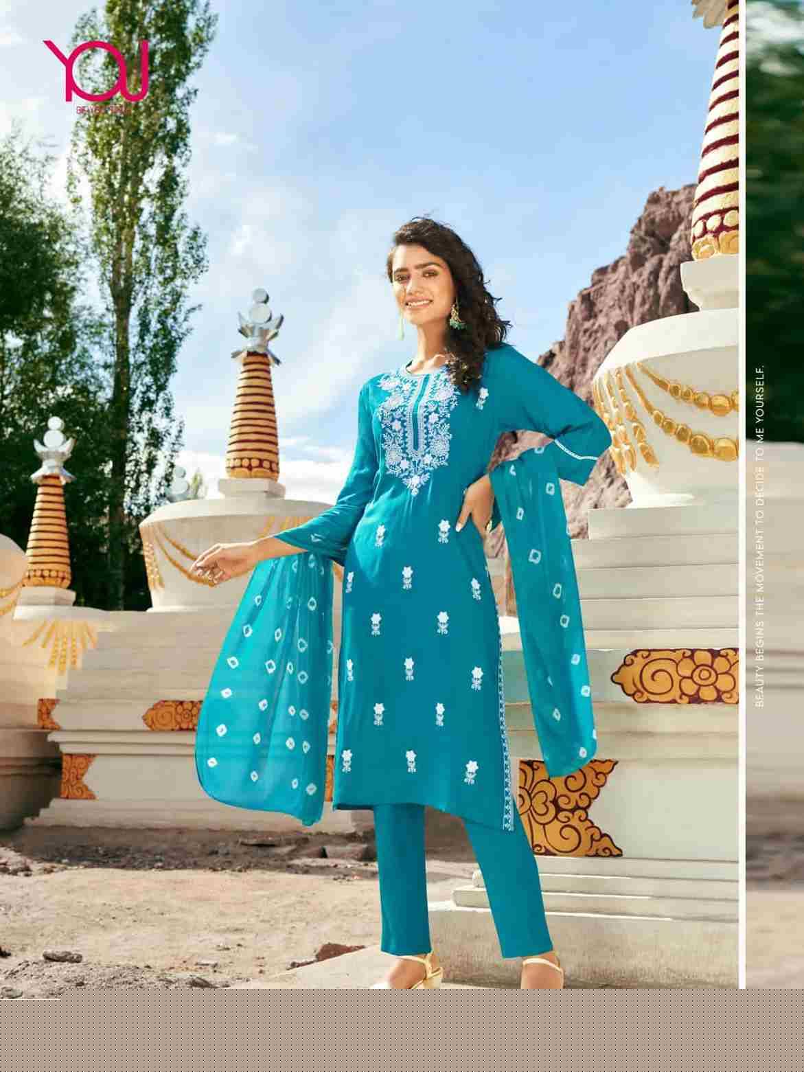 Aashvi By You 5001 To 5007 Series Beautiful Festive Suits Colorful Stylish Fancy Casual Wear & Ethnic Wear Rayon Slub Embroidered Dresses At Wholesale Price