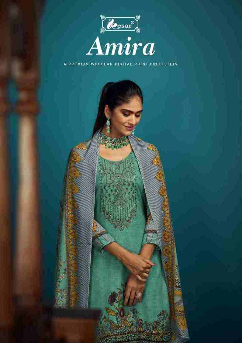 Amira By Kesar 191-001 To 191-006 Series Beautiful Festive Suits Colorful Stylish Fancy Casual Wear & Ethnic Wear Whoolan Dresses At Wholesale Price