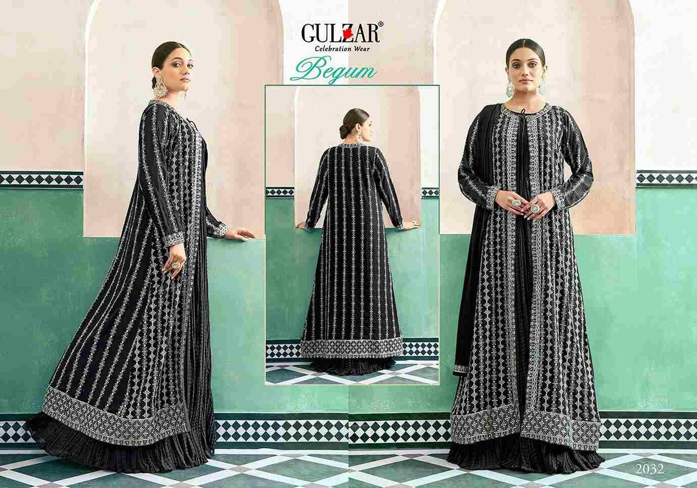 Begum By Gulzar 2031 To 2034 Series Beautiful Stylish Fancy Colorful Casual Wear & Ethnic Wear Georgette Embroidery Gowns With Dupatta At Wholesale Price
