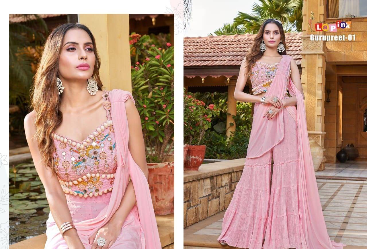 Gurupreet-01 By Lapink Designer Stylish Fancy Colorful Beautiful Party Wear & Ethnic Wear Collection Fancy Tops With Bottom At Wholesale Price