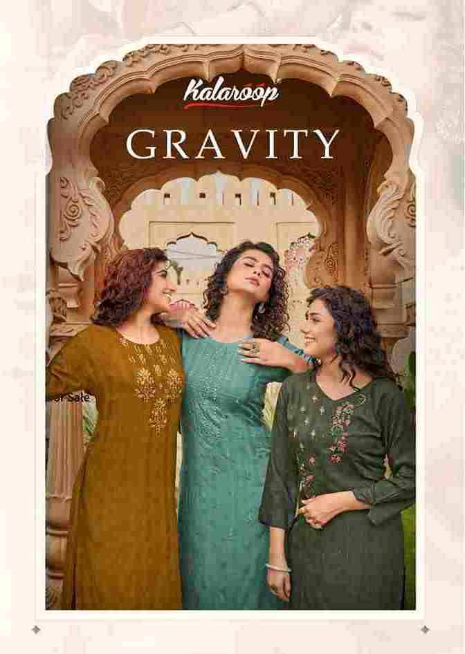 Gravity By Kalaroop 13612 To 13615 Series Designer Stylish Fancy Colorful Beautiful Party Wear & Ethnic Wear Collection Heavy Rayon Embroidered Kurtis At Wholesale Price
