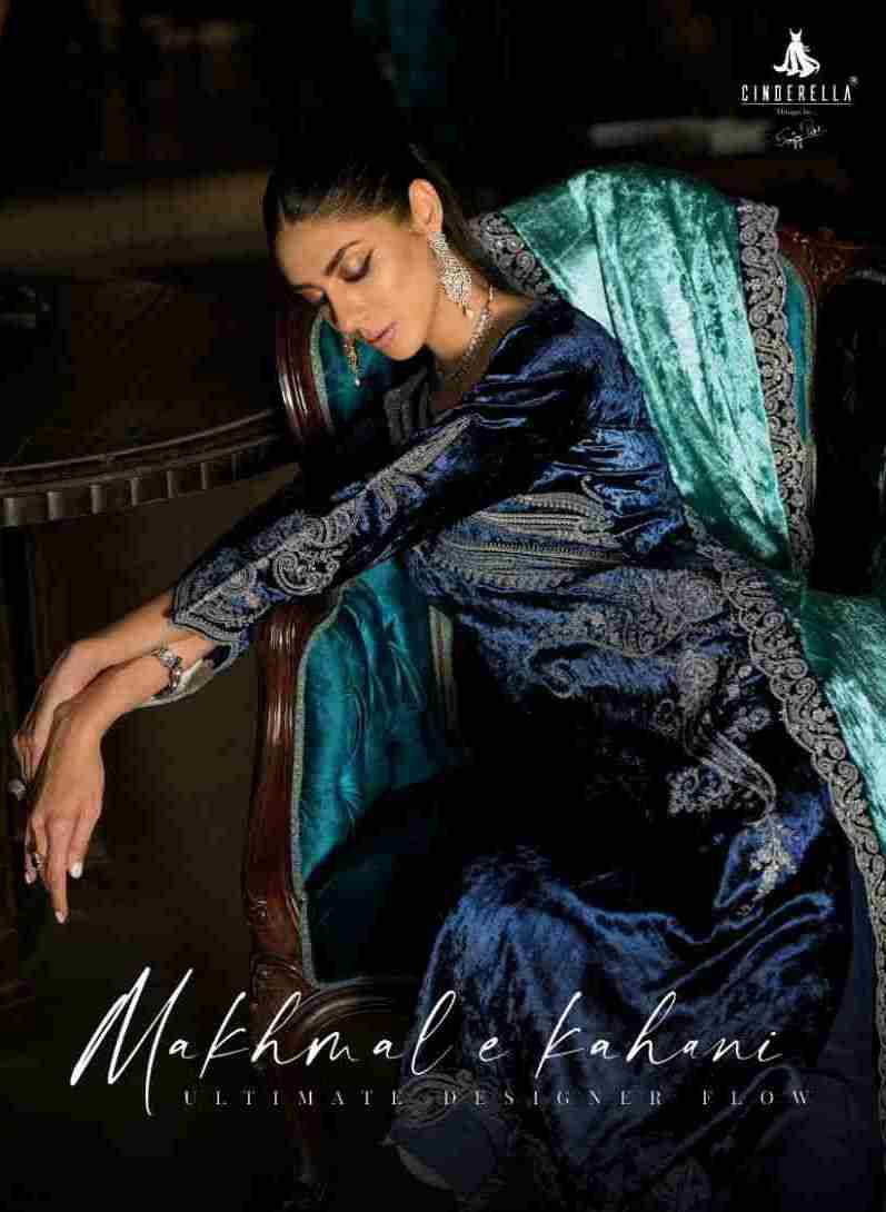 Makhmal-E-Kahani By Cinderella 10405 To 10412 Series Beautiful Stylish Festive Suits Fancy Colorful Casual Wear & Ethnic Wear & Ready To Wear Pure Viscose Velvet Dresses At Wholesale Price