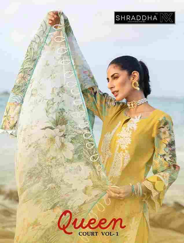 Queen Court Vol-1 By Shraddha Nx 1001 To 1006 Series Beautiful Pakistani Suits Colorful Stylish Fancy Casual Wear & Ethnic Wear Lawn Cotton Print With Embroidered Dresses At Wholesale Price