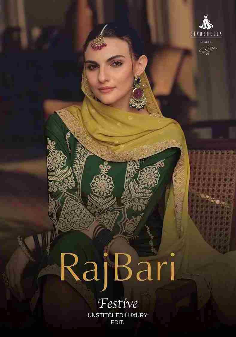 Raj Bari By Cinderella 10361 To 10366 Series Beautiful Festive Suits Colorful Stylish Fancy Casual Wear & Ethnic Wear Pure Bemberg Silk Dresses At Wholesale Price