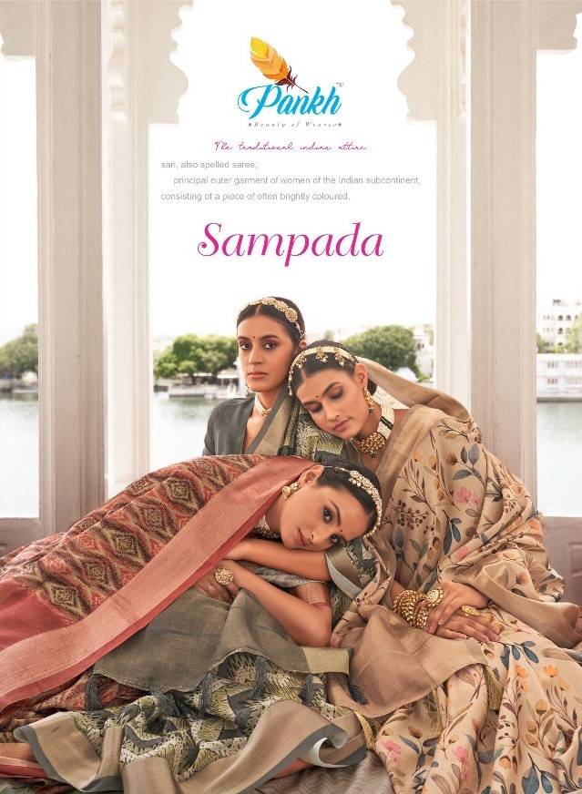 Sampada By Pankh Creation 6301 To 6309 Series Indian Traditional Wear Collection Beautiful Stylish Fancy Colorful Party Wear & Occasional Wear Viscose Silk Sarees At Wholesale Price