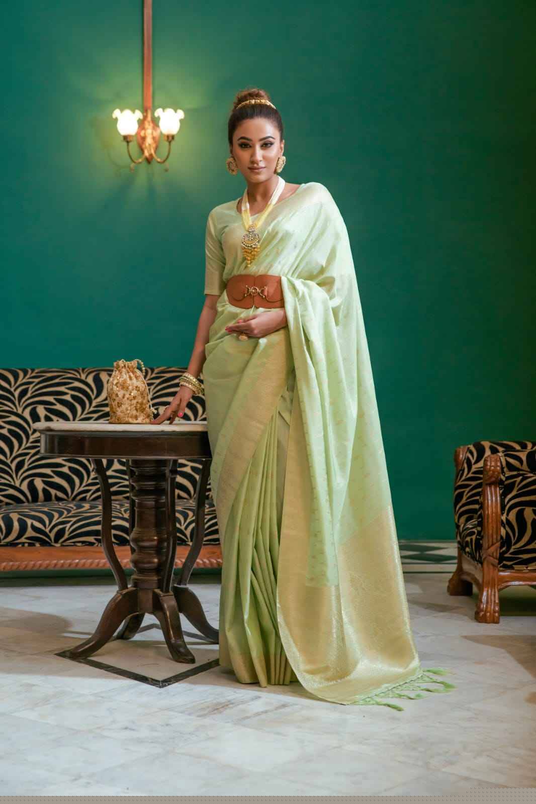 Soch By Kira 7001 To 7007 Series Indian Traditional Wear Collection Beautiful Stylish Fancy Colorful Party Wear & Occasional Wear Soft Silk Sarees At Wholesale Price